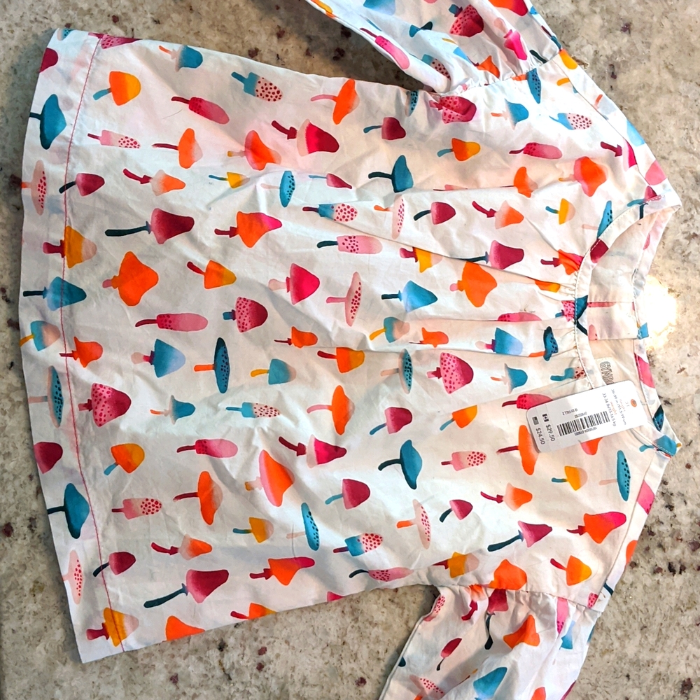 Gymboree 3t mushroom shirt nwt